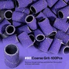 image:imageMelodySusie 100 Pcs Nail Drill Bits Sanding Bands for Nail Drill 80 Coarse Grit Nail File Sanding Bands for Acrylic Nails Gel Manicures and PedicurePurple