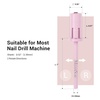 image:imageMelodySusie 100 Pcs Nail Drill Bits Sanding Bands for Nail Drill 80 Coarse Grit Nail File Sanding Bands for Acrylic Nails Gel Manicures and PedicureRose Pink