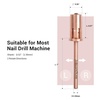 image:imageMelodySusie 100 Pcs Nail Drill Bits Sanding Bands for Nail Drill 80 Coarse Grit Nail File Sanding Bands for Acrylic Nails Gel Manicures and PedicureRose Gold