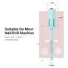 image:imageMelodySusie 100 Pcs Nail Drill Bits Sanding Bands for Nail Drill 80 Coarse Grit Nail File Sanding Bands for Acrylic Nails Gel Manicures and PedicureSkylight Blue