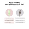 image:imageMelodySusie 100 Pcs Nail Drill Bits Sanding Bands for Nail Drill 80 Coarse Grit Nail File Sanding Bands for Acrylic Nails Gel Manicures and PedicureTea Green