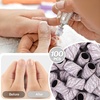 image:imageMelodySusie 100 Pcs Nail Drill Bits Sanding Bands for Nail Drill 80 Coarse Grit Nail File Sanding Bands for Acrylic Nails Gel Manicures and PedicureZebra
