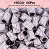 image:imageMelodySusie 100 Pcs Nail Drill Bits Sanding Bands for Nail Drill 80 Coarse Grit Nail File Sanding Bands for Acrylic Nails Gel Manicures and PedicureZebra