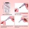 image:imageMelodySusie 100 Pcs Nail Drill Bits Sanding Bands for Nail Drill 80 Coarse Grit Nail File Sanding Bands for Acrylic Nails Gel Manicures and PedicureZebra