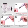 image:imageMelodySusie 100 Pcs Nail Drill Bits Sanding Bands for Nail Drill 80 Coarse Grit Nail File Sanding Bands for Acrylic Nails Gel Manicures and PedicureZebra