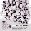 image:imageMelodySusie 100 Pcs Nail Drill Bits Sanding Bands for Nail Drill 80 Coarse Grit Nail File Sanding Bands for Acrylic Nails Gel Manicures and PedicureZebra