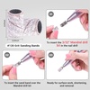 image:imageMelodySusie 100 Pcs Nail Drill Bits Sanding Bands for Nail Drill 80 Coarse Grit Nail File Sanding Bands for Acrylic Nails Gel Manicures and PedicureZebra