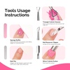 image:imageMelodySusie 1050Pcs Lint Free Nail Wipes Super Absorbent Soft NonWoven for Fingernail Polish Remover and Eyelash Extension Wipes for Nail Art05 Fl Oz Pack of 1