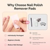 image:imageMelodySusie 1050Pcs Lint Free Nail Wipes Super Absorbent Soft NonWoven for Fingernail Polish Remover and Eyelash Extension Wipes for Nail Art200 pcs  Large  Remover Pads