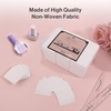 image:imageMelodySusie 1050Pcs Lint Free Nail Wipes Super Absorbent Soft NonWoven for Fingernail Polish Remover and Eyelash Extension Wipes for Nail Art5cm5cm197in197in