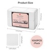 image:imageMelodySusie 1050Pcs Lint Free Nail Wipes Super Absorbent Soft NonWoven for Fingernail Polish Remover and Eyelash Extension Wipes for Nail Art5cm5cm197in197in
