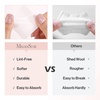 image:imageMelodySusie 1050Pcs Lint Free Nail Wipes Super Absorbent Soft NonWoven for Fingernail Polish Remover and Eyelash Extension Wipes for Nail Art600 pcs  White  Standard