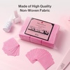 image:imageMelodySusie 1050Pcs Lint Free Nail Wipes Super Absorbent Soft NonWoven for Fingernail Polish Remover and Eyelash Extension Wipes for Nail Art600 pcs  Pink  Standard