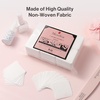 image:imageMelodySusie 1050Pcs Lint Free Nail Wipes Super Absorbent Soft NonWoven for Fingernail Polish Remover and Eyelash Extension Wipes for Nail Art600 pcs  White  Standard