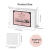 image:imageMelodySusie 1050Pcs Lint Free Nail Wipes Super Absorbent Soft NonWoven for Fingernail Polish Remover and Eyelash Extension Wipes for Nail Art600 pcs  White  Standard