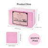 image:imageMelodySusie 1050Pcs Lint Free Nail Wipes Super Absorbent Soft NonWoven for Fingernail Polish Remover and Eyelash Extension Wipes for Nail Art900PCSPINK
