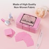 image:imageMelodySusie 1050Pcs Lint Free Nail Wipes Super Absorbent Soft NonWoven for Fingernail Polish Remover and Eyelash Extension Wipes for Nail Art900PCSPINK
