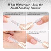 image:imageMelodySusie 120 Pcs Nail Drill Bits Small Sanding Bands for 31mm Mandrel Bit 180 Fine Grit Nail File for Acrylic Nails Gel Manicures and Pedicure Pink Only Sanding BandsZebra