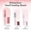 image:imageMelodySusie 120 Pcs Nail Drill Bits Small Sanding Bands for 31mm Mandrel Bit 180 Fine Grit Nail File for Acrylic Nails Gel Manicures and Pedicure Pink Only Sanding BandsPink 240Pcs