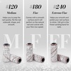 image:imageMelodySusie 120 Pcs Nail Drill Bits Small Sanding Bands for 31mm Mandrel Bit 180 Fine Grit Nail File for Acrylic Nails Gel Manicures and Pedicure Pink Only Sanding BandsZebra