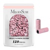 image:imageMelodySusie 120 Pcs Nail Drill Bits Small Sanding Bands for 31mm Mandrel Bit 180 Fine Grit Nail File for Acrylic Nails Gel Manicures and Pedicure Pink Only Sanding BandsPink
