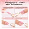 image:imageMelodySusie 120 Pcs Nail Drill Bits Small Sanding Bands for 31mm Mandrel Bit 180 Fine Grit Nail File for Acrylic Nails Gel Manicures and Pedicure Pink Only Sanding BandsColorful 240Pcs
