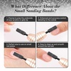 image:imageMelodySusie 120 Pcs Nail Drill Bits Small Sanding Bands for 31mm Mandrel Bit 180 Fine Grit Nail File for Acrylic Nails Gel Manicures and Pedicure Pink Only Sanding BandsBlack
