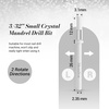 image:imageMelodySusie 120 Pcs Nail Drill Bits Small Sanding Bands for 31mm Mandrel Bit 180 Fine Grit Nail File for Acrylic Nails Gel Manicures and Pedicure Pink Only Sanding BandsWhite