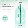 image:imageMelodySusie 120 Pcs Nail Drill Bits Small Sanding Bands for 31mm Mandrel Bit 180 Fine Grit Nail File for Acrylic Nails Gel Manicures and Pedicure Pink Only Sanding BandsDark Green