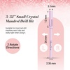 image:imageMelodySusie 120 Pcs Nail Drill Bits Small Sanding Bands for 31mm Mandrel Bit 180 Fine Grit Nail File for Acrylic Nails Gel Manicures and Pedicure Pink Only Sanding BandsRose Pink