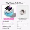 image:imageMelodySusie 2 in 1 Nail Tool Cleaning Machine 3 Timers Mode for Nail Drill Bits Nail Art Brush Nail Clipper Jewelry Cleaning Salon amp Home Use PinkDL160White