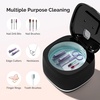 image:imageMelodySusie 2 in 1 Nail Tool Cleaning Machine 3 Timers Mode for Nail Drill Bits Nail Art Brush Nail Clipper Jewelry Cleaning Salon amp Home Use PinkDL160Black