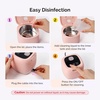 image:imageMelodySusie 2 in 1 Nail Tool Cleaning Machine 3 Timers Mode for Nail Drill Bits Nail Art Brush Nail Clipper Jewelry Cleaning Salon amp Home Use PinkDL160Pink