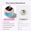 image:imageMelodySusie 2 in 1 Nail Tool Cleaning Machine 3 Timers Mode for Nail Drill Bits Nail Art Brush Nail Clipper Jewelry Cleaning Salon amp Home Use PinkDL160Pink
