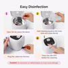 image:imageMelodySusie 2 in 1 Nail Tool Cleaning Machine 3 Timers Mode for Nail Drill Bits Nail Art Brush Nail Clipper Jewelry Cleaning Salon amp Home Use PinkDL160White