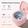 image:imageMelodySusie 2 in 1 Nail Tool Cleaning Machine 3 Timers Mode for Nail Drill Bits Nail Art Brush Nail Clipper Jewelry Cleaning Salon amp Home Use PinkDL160Pink
