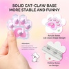 image:imageMelodySusie 3Pcs Acrylic Nail Brush Set Size 81014 with Brush Holder Nail Art Brushes for Acrylic Application Powder Nail Extension and 3D Carving Nail Art Tools for DIY Home Salon PinkSilverPink Cat paw