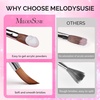 image:imageMelodySusie 3Pcs Acrylic Nail Brush Set Size 81014 with Brush Holder Nail Art Brushes for Acrylic Application Powder Nail Extension and 3D Carving Nail Art Tools for DIY Home Salon PinkSilverPinkSilver