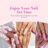 image:imageMelodySusie 3Pcs Acrylic Nail Brush Set Sizes 81014  Professional Nail Art Tool for Acrylic Application Powder Extension amp 3D Carving PinkPink Rose