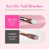 image:imageMelodySusie 3Pcs Acrylic Nail Brush Set Sizes 81014  Professional Nail Art Tool for Acrylic Application Powder Extension amp 3D Carving PinkPink Rose