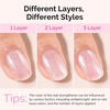 image:imageMelodySusie 3Pcs Acrylic Nail Brush Set Sizes 81014  Professional Nail Art Tool for Acrylic Application Powder Extension amp 3D Carving PinkSparkling Pink