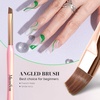 image:imageMelodySusie 3Pcs Nail Art Clean Up BrushesFlatOvalAngled Gel Nail BrushesFor Nail Art Design Painting DIY and Cleaning Polish Mistake on the Cuticles Or Gel ApplicationPinkFlatOvalAngled