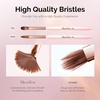 image:imageMelodySusie 3Pcs Nail Art Clean Up BrushesFlatOvalAngled Gel Nail BrushesFor Nail Art Design Painting DIY and Cleaning Polish Mistake on the Cuticles Or Gel ApplicationPinkOval