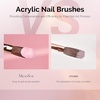 image:imageMelodySusie 3Pcs Nail Art Clean Up BrushesFlatOvalAngled Gel Nail BrushesFor Nail Art Design Painting DIY and Cleaning Polish Mistake on the Cuticles Or Gel ApplicationPinkOval