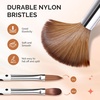 image:imageMelodySusie 3Piece Acrylic Nail Brush Set  Sizes 81014 Professional Nail Art Tool for Acrylic Application Powder Extension amp 3D Carving  PinkABlack