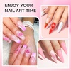 image:imageMelodySusie 3Piece Acrylic Nail Brush Set  Sizes 81014 Professional Nail Art Tool for Acrylic Application Powder Extension amp 3D Carving  PinkAPink