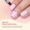 image:imageMelodySusie 3Piece Acrylic Nail Brush Set  Sizes 81014 Professional Nail Art Tool for Acrylic Application Powder Extension amp 3D Carving  PinkBOrange