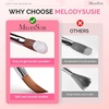 image:imageMelodySusie 3Piece Acrylic Nail Brush Set  Sizes 81014 Professional Nail Art Tool for Acrylic Application Powder Extension amp 3D Carving  PinkPink and White Gradient
