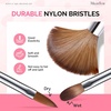 image:imageMelodySusie 3Piece Acrylic Nail Brush Set  Sizes 81014 Professional Nail Art Tool for Acrylic Application Powder Extension amp 3D Carving  PinkPink and White Gradient