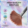 image:imageMelodySusie 4Pcs Acrylic Nail Brush Set Size 8101214 Professional Nail Brushes for Acrylic Application Acrylic Powder Nail Extension and 3D Nail Carving for DIY Home Salon Nail Art Manicure ToolOval